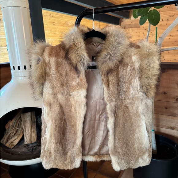 Neiman Marcus Jackets & Blazers - Vintage Neiman Marcus Rabbit and Fox Fur Satin Lined Vest